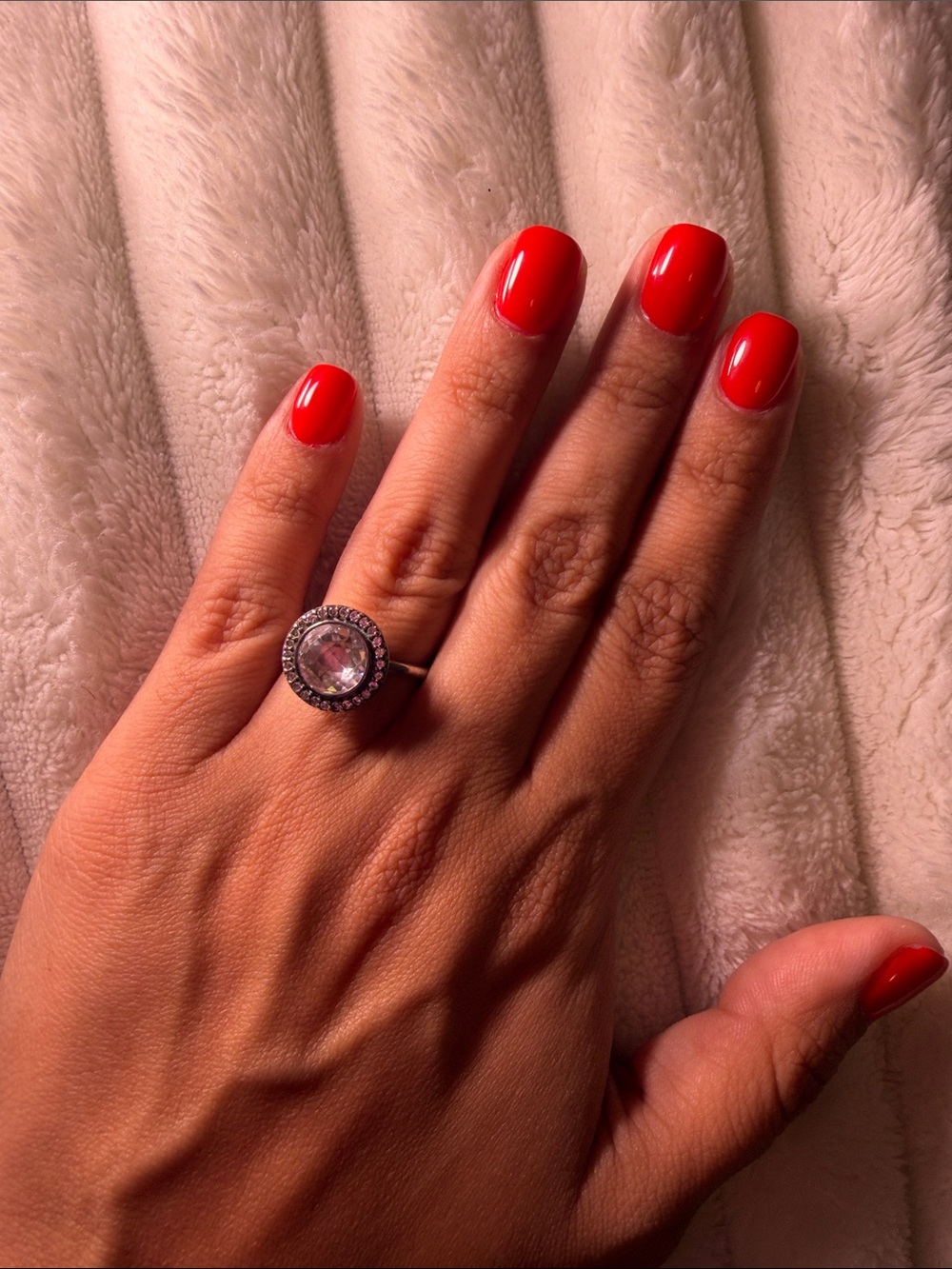 Pandora Crystal Halo Ring with Clear Stones - Picture 3 of 4